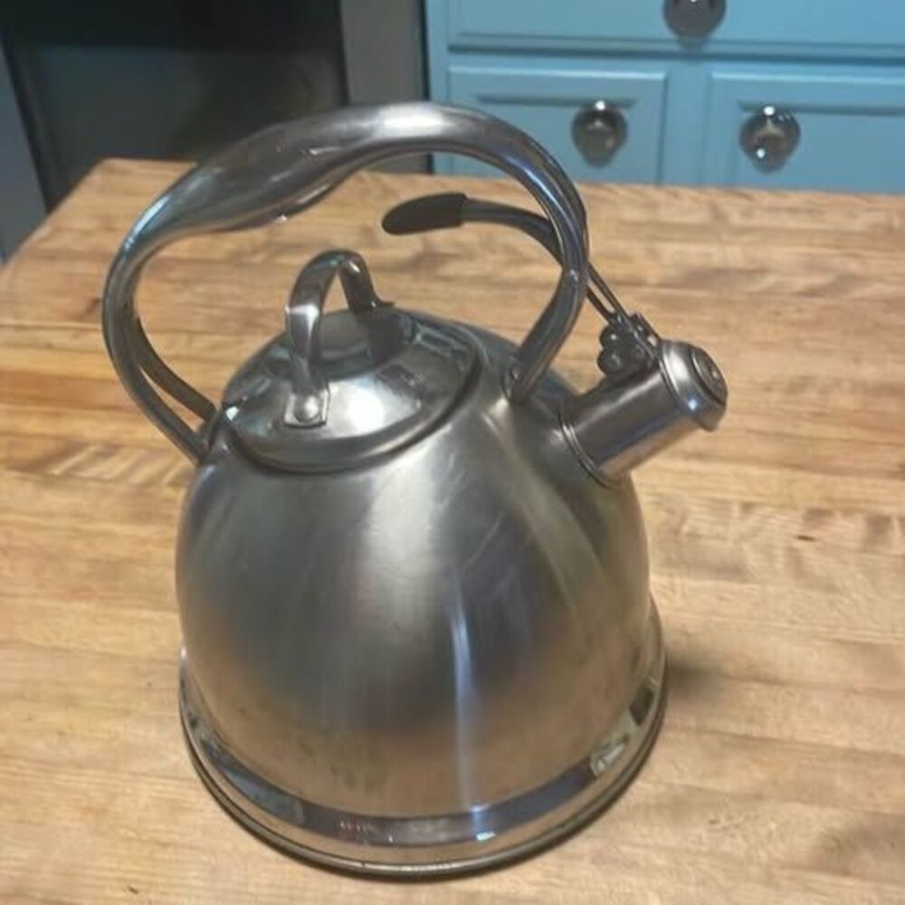 Wolfgang Puck Stainless Steel Whistling Tea Kettle